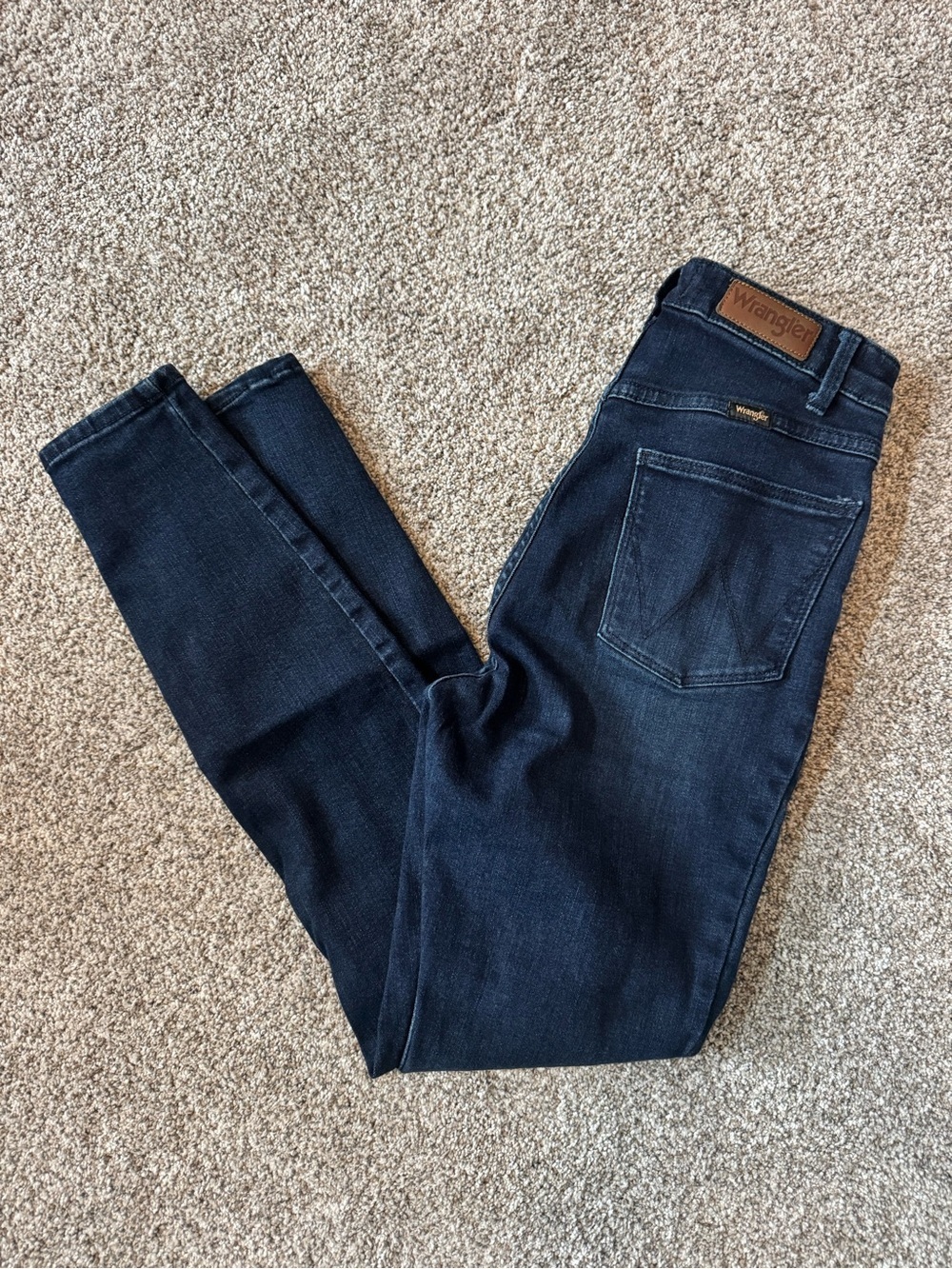 Wrangler Slim Fit Jeans in Dark Blue Wash